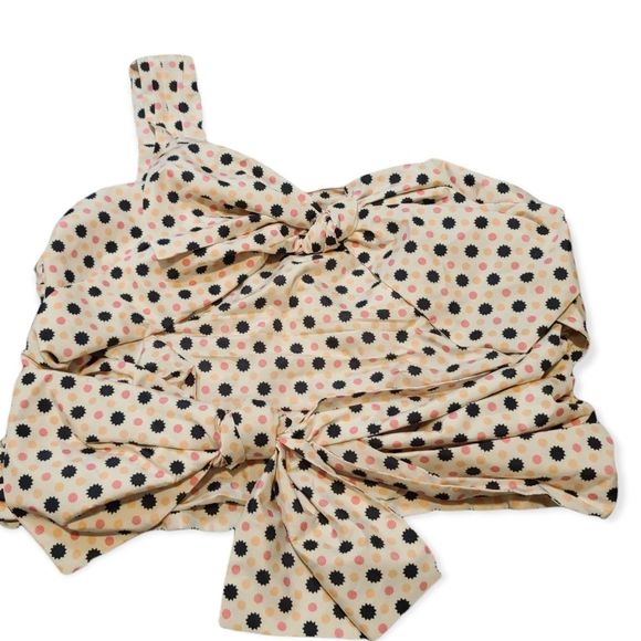 Anthropologie Mauve One Shoulder Bow Tank 20W NWT - Picture 3 of 6